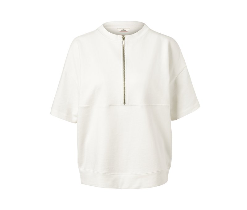 Tchibo - Oversized-Sweatshirt - Damen - Gr. L - weiß