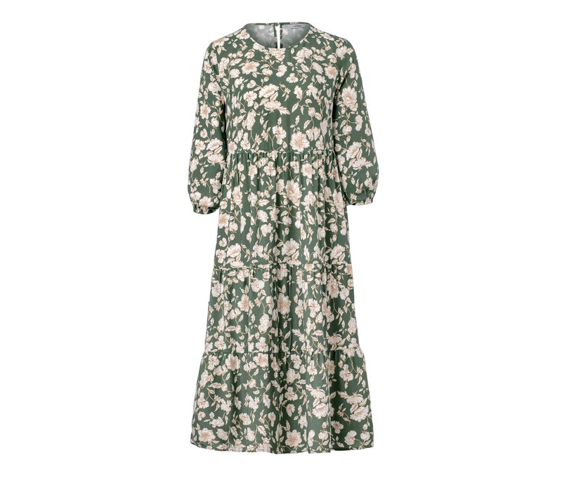 Tchibo - Midikleid - Damen - Gr. 42 - olivgrün