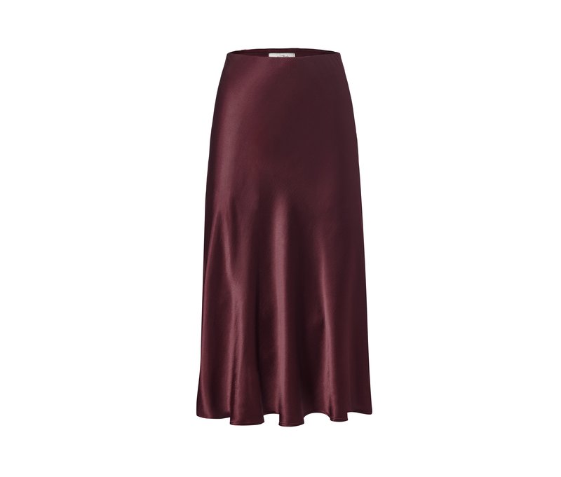 Tchibo - Satin-Rock - Damen - Gr. 34 - bordeaux