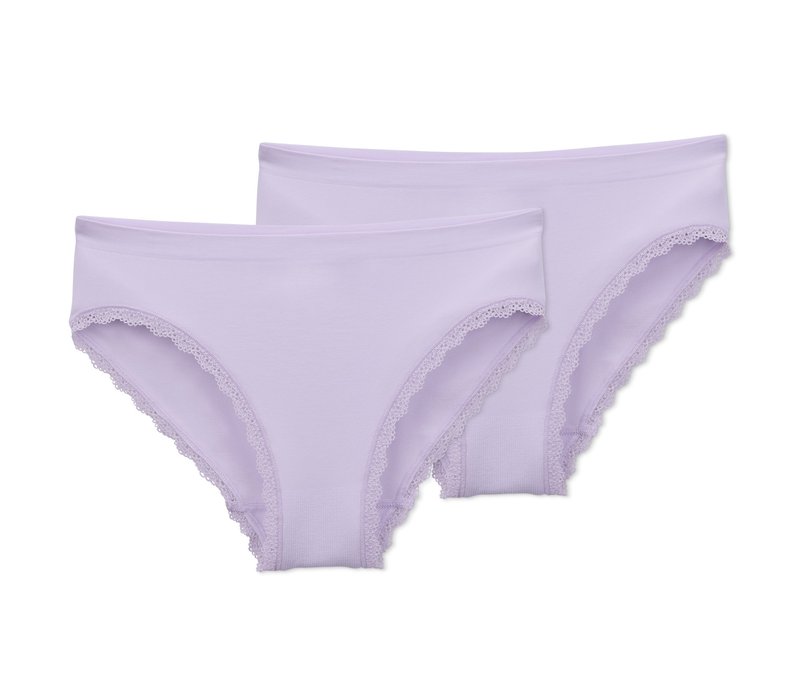 Tchibo - 2 Seamless-Slips - Damen - Gr. M - lila