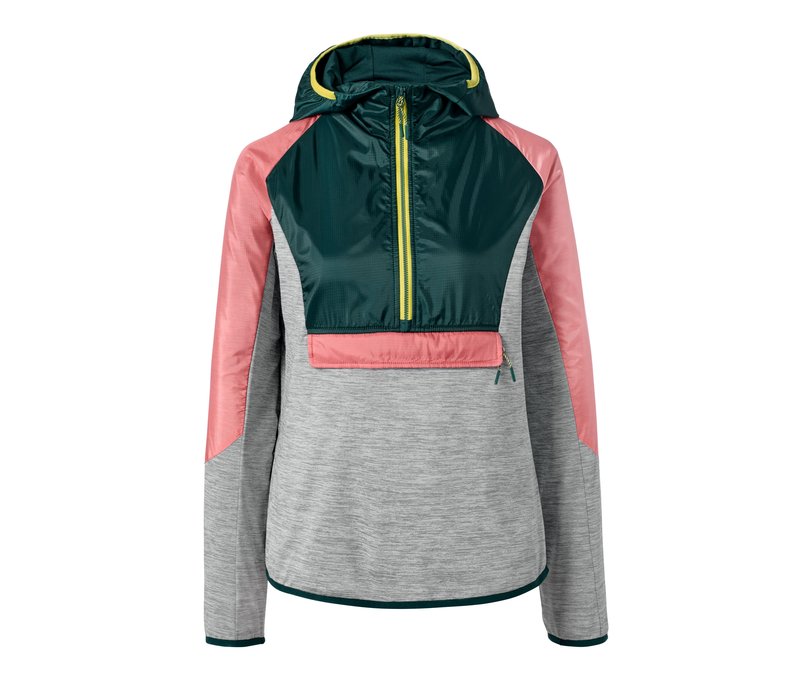Tchibo - Halfzip-Thermojacke - Damen - Gr. 38 - dunkelgrün
