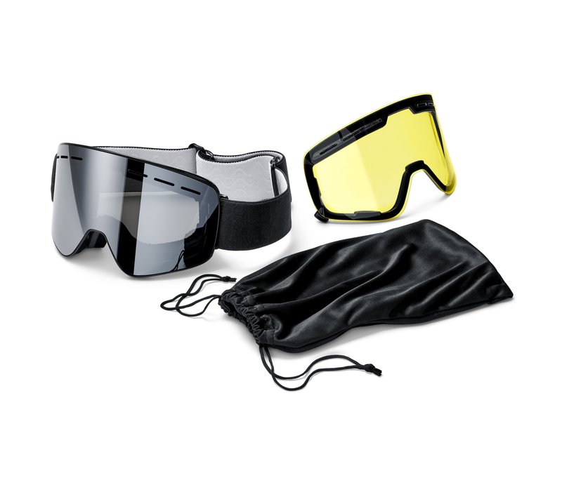 Tchibo - Schneebrille mit magnetischen Wechselscheiben - silber