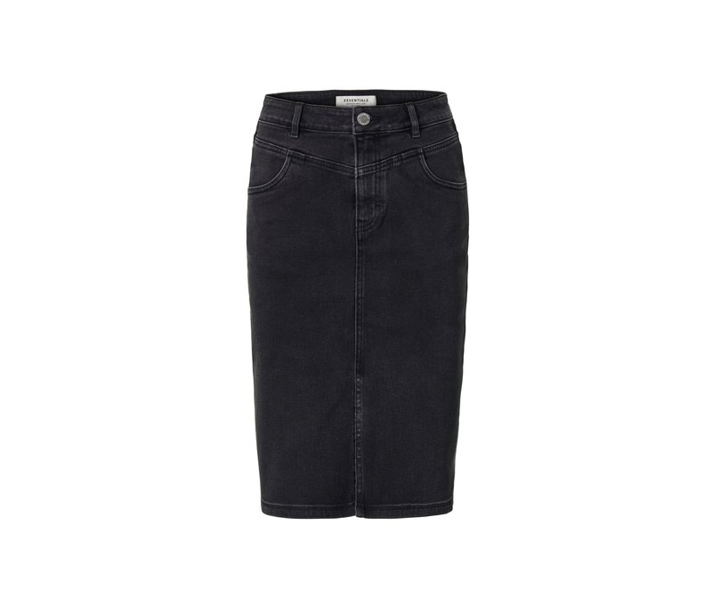 Tchibo - Jeansrock in Bleistift-Form - Damen - Gr. 38 - schwarz
