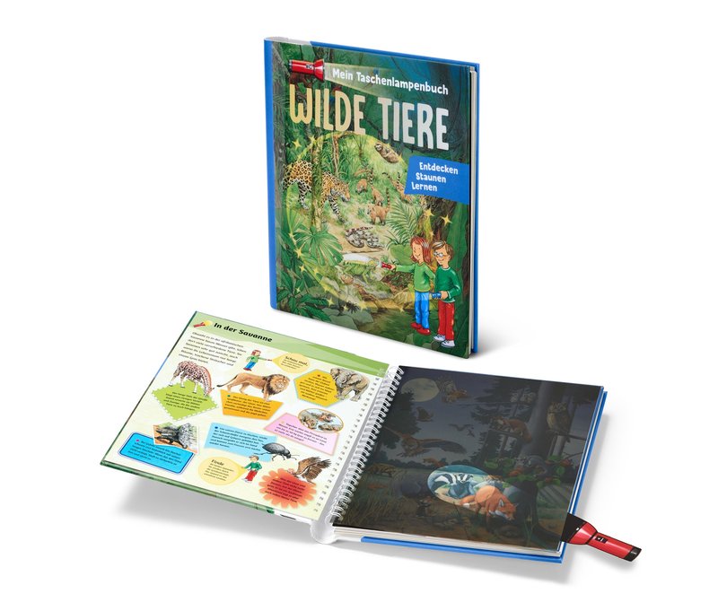 Tchibo - Buch »Mein Taschenlampenbuch – wilde Tiere«