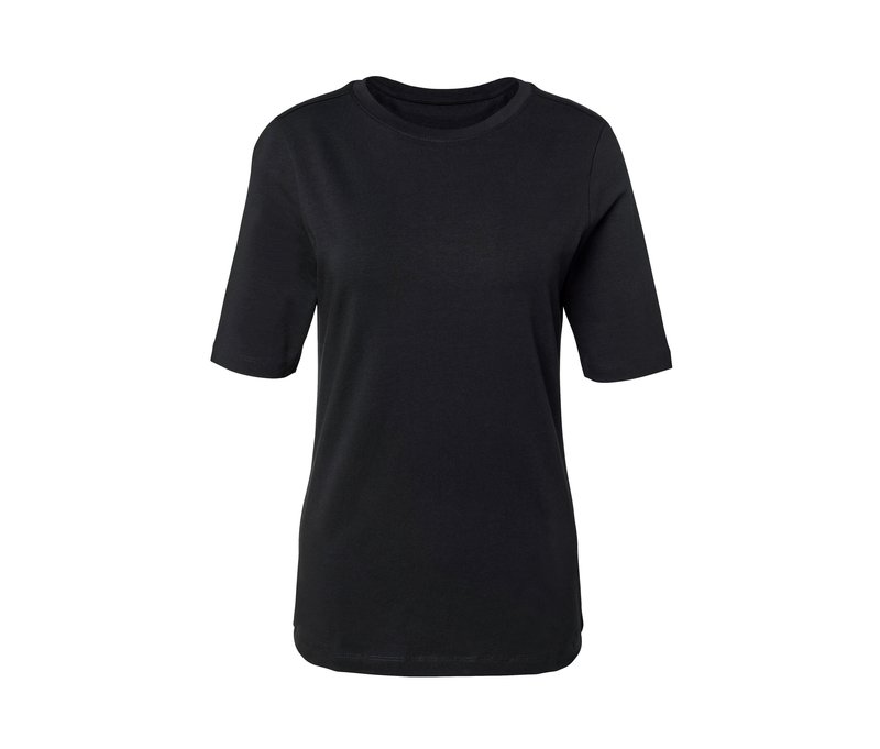 Tchibo - Halbarmshirt - Damen - Gr. L - schwarz