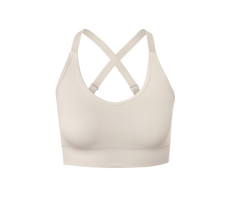Tchibo - Seamless-Sportbustier - Damen - Gr. M - offwhite