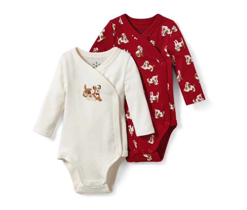 Tchibo - 2 Baby-Bodys - Baby - Gr. 74/80 - creme