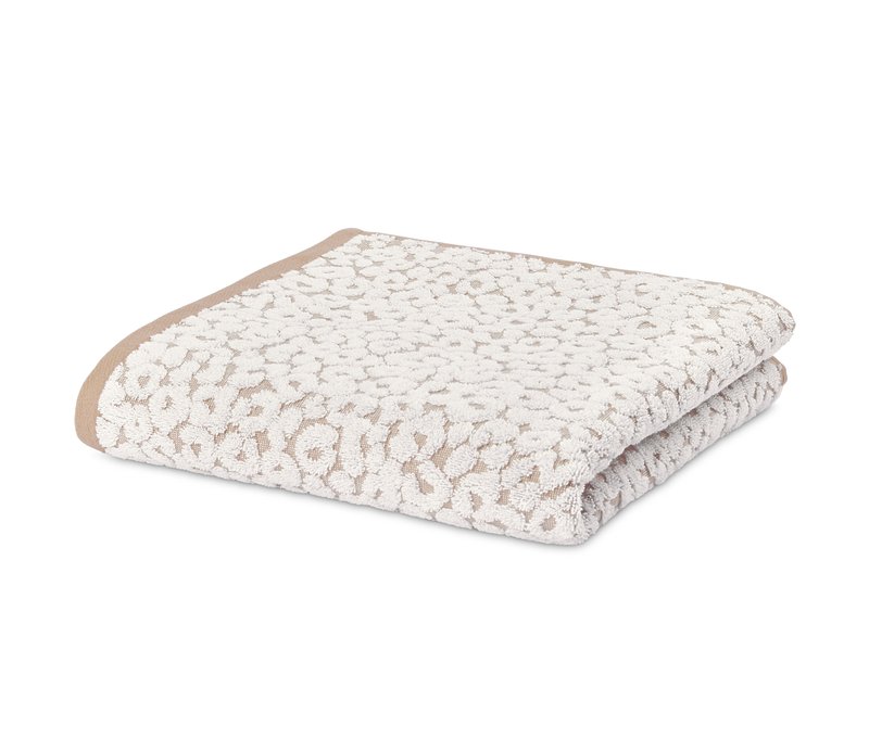 Tchibo - Premium-Jacquard-Badetuch im Leo-Dessin - beige