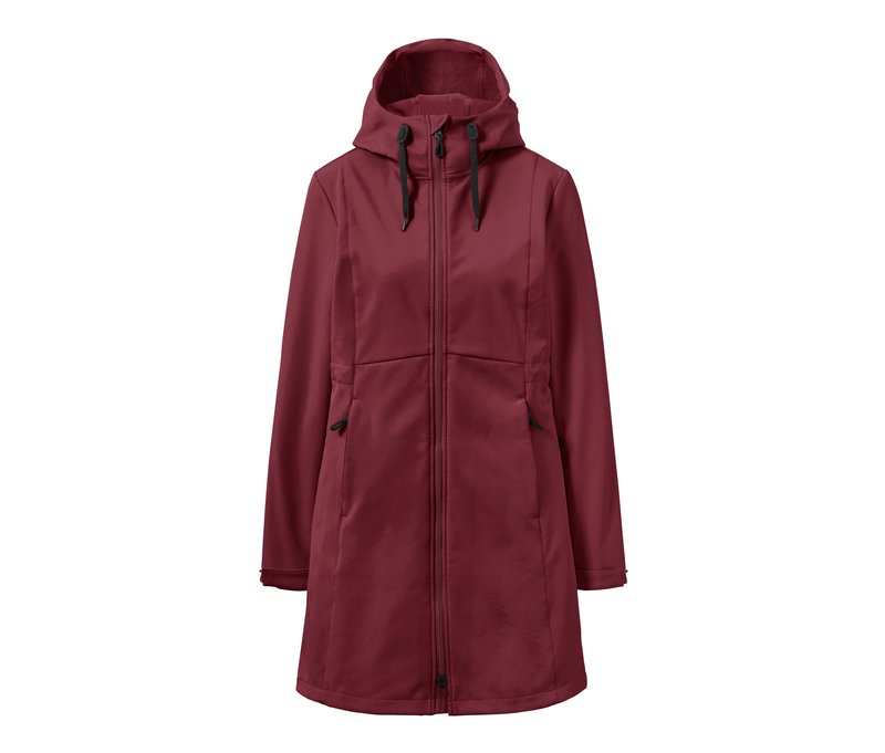 Tchibo - Softshellmantel - Damen - Gr. 48 - weinrot