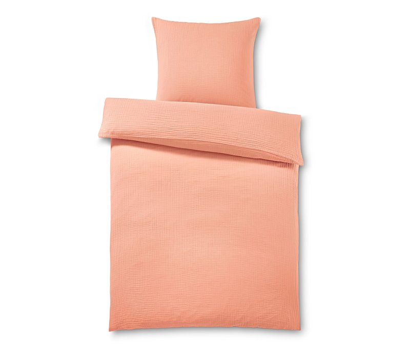 Tchibo - Musselin-Bettwäsche - apricot