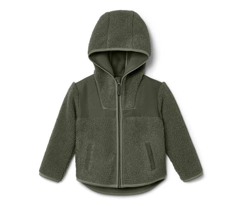 Tchibo - Kinder-Teddy-Jacke - Gr. 98/104 - grün