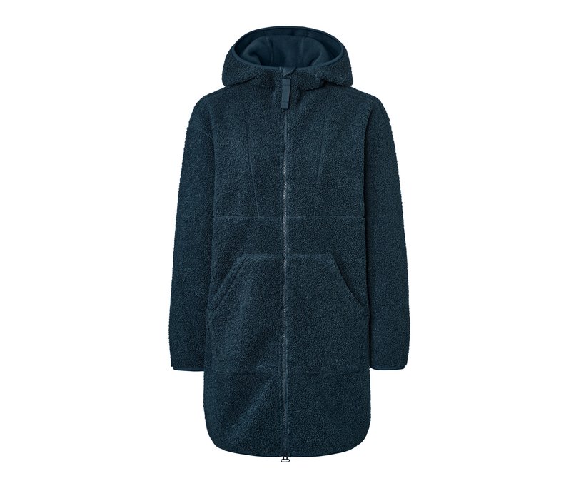 Tchibo - Oversized Teddy-Mantel - Damen - Gr. L - dunkelblau