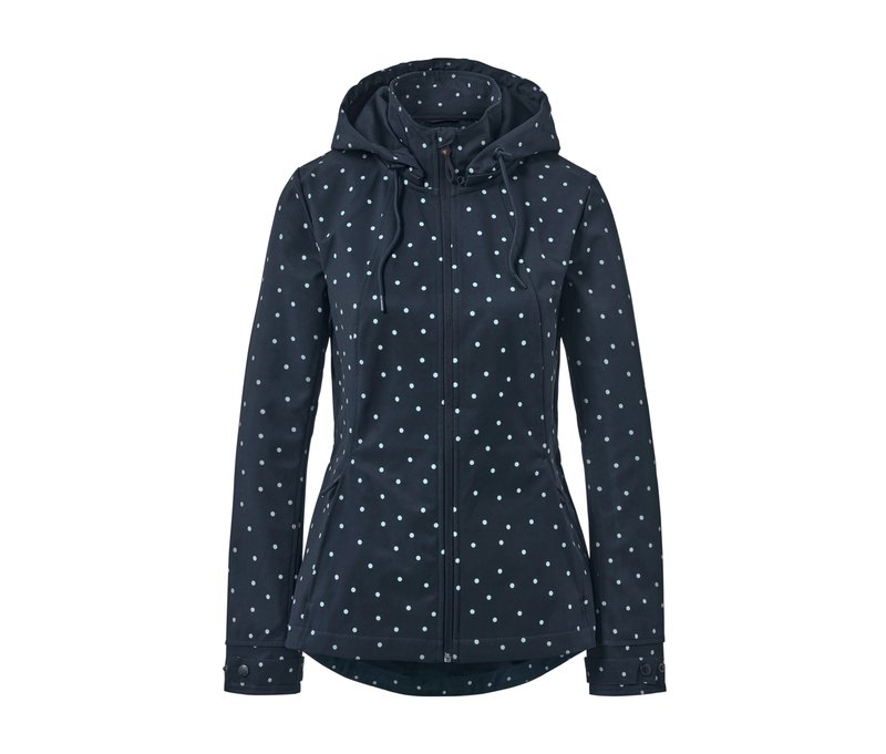 Tchibo - Softshelljacke - Damen - Gr. 36 - dunkelblau/print