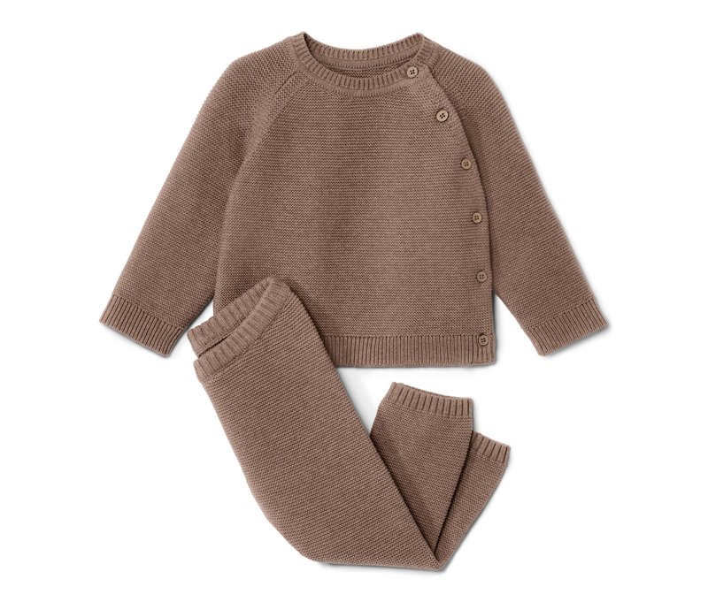 Tchibo - Baby-Strickkombi - Baby - Gr. 74/80 - braun