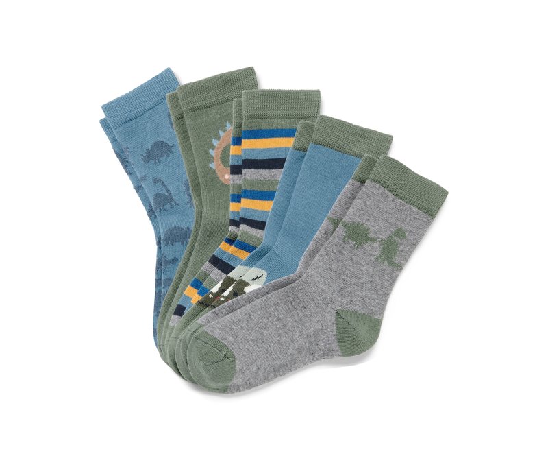 Tchibo - 5 Paar Socken - Gr. 31-34 - blau