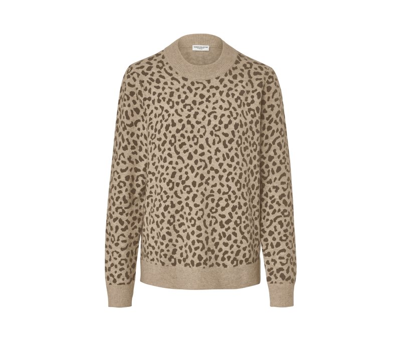 Tchibo - Bedruckter Strickpullover - Damen - Gr. XL - beige/print