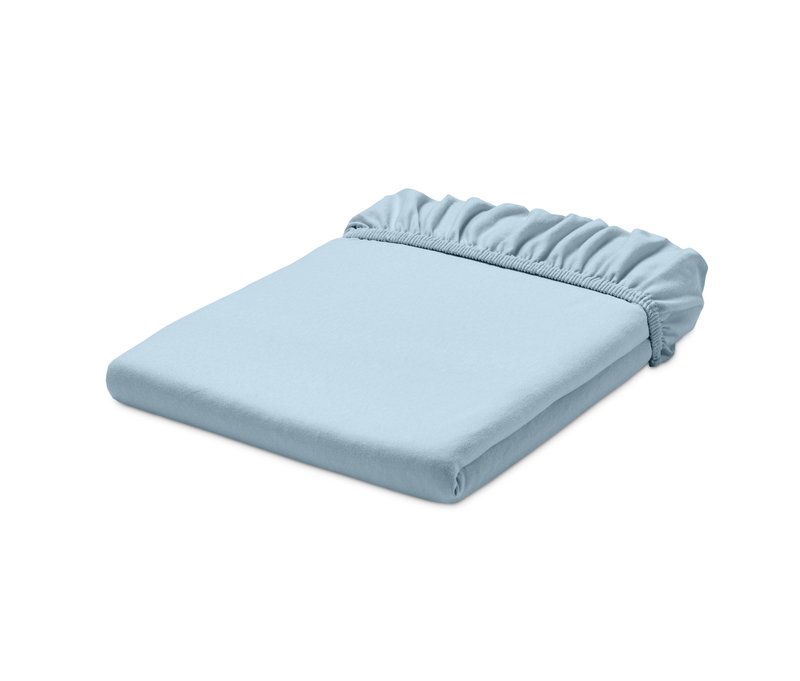 Tchibo - Jersey-Spannbettlaken Normalgröße (135 x 200 cm) - hellblau