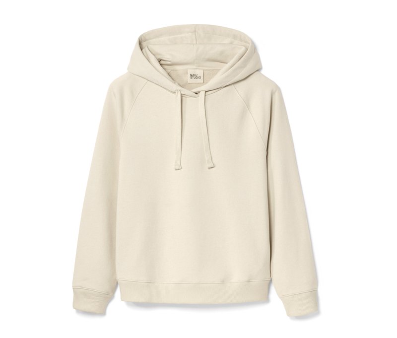 Nah/Studio Hoodie - nachhaltige Baumwolle - Gr. L - ungefärbt