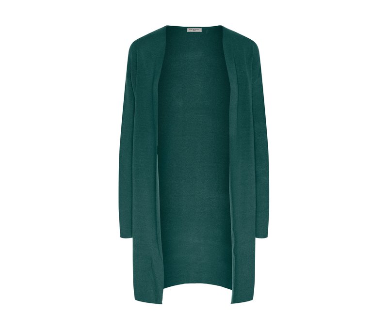 Tchibo - Offener Cardigan - Damen - Gr. L - petrol