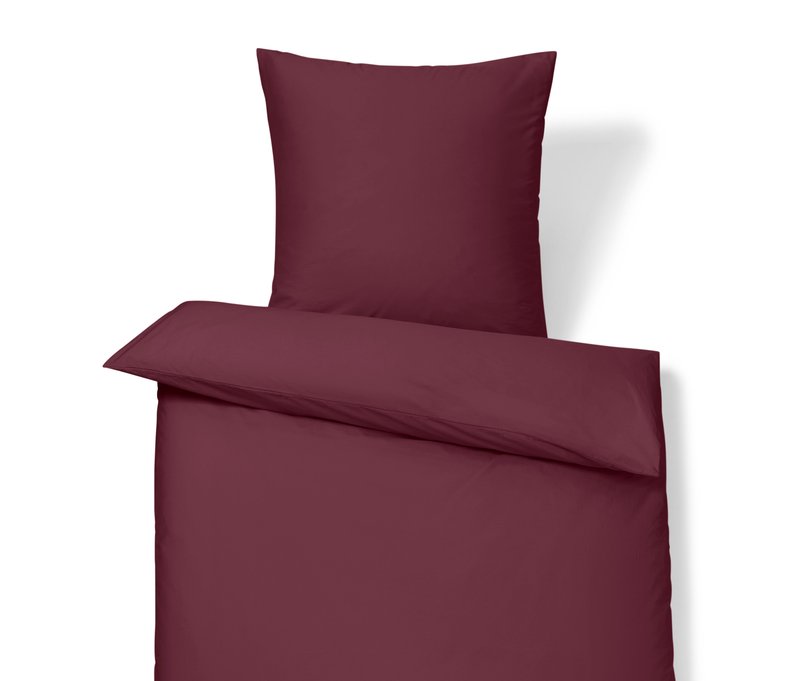 Tchibo - Baumwollsatin-Bettwäsche - bordeaux