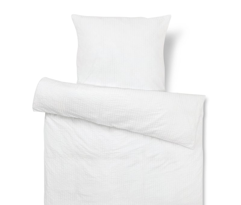 Tchibo - Seersucker-Bettwäsche - weiß