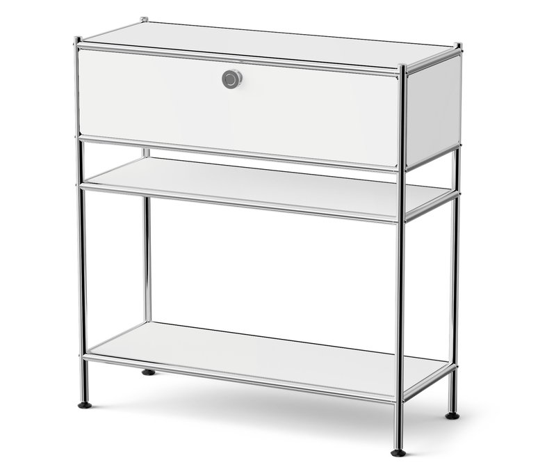 Tchibo - Metall-Konsole »Cn3 Slim Line« mit Schublade - 77x30,5x82cm - chrom - Stahl / Aluminium / Kunststoff