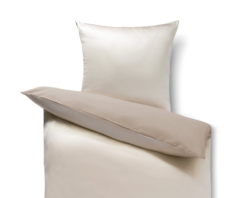 Tchibo - Seiden-Baumwoll-Bettwäsche - beige