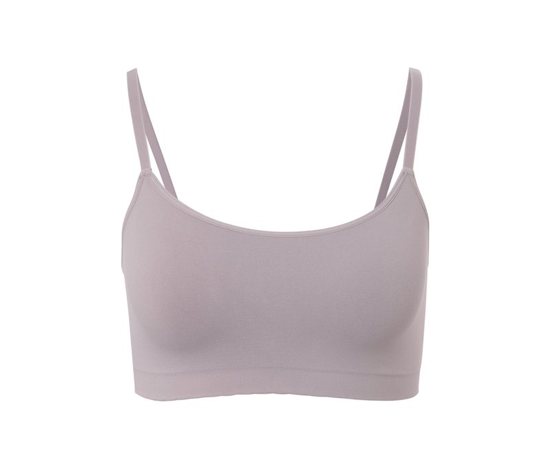 Tchibo - Seamless-Bustier mit Spitze - Damen - Gr. XS - grau
