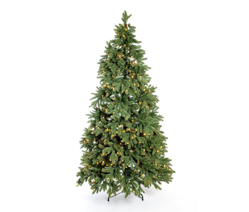 Tchibo - Künstlicher Weihnachtsbaum »Roswell« mit LED-Lichterkette - 122x122x210cm - Polyvinylchlorid / Metall