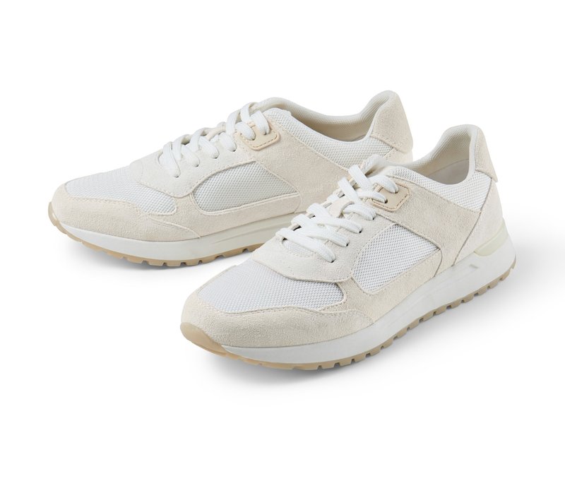 Tchibo - Veloursleder-Sneaker - Damen - Gr. 40 - weiß