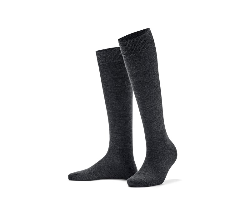 Tchibo - 1 Paar Merino-Kniestrümpfe - Damen - Gr. 35-38 - dunkelgrau