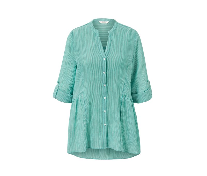Tchibo - Gestreifte Longbluse - Damen - Gr. 36 - creme/gestreift