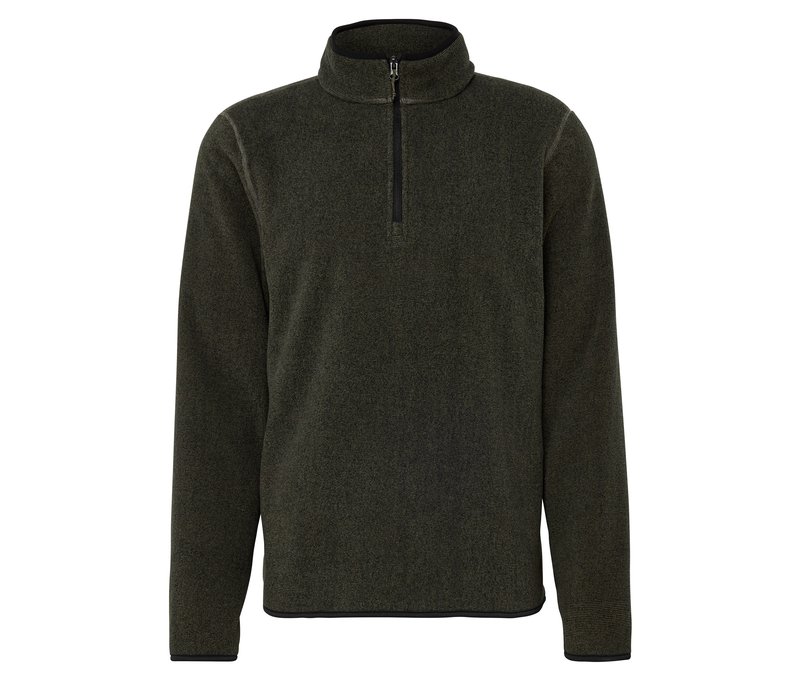 Tchibo - Fleece-Troyer - Herren - Gr. XL - anthrazit/gestreift