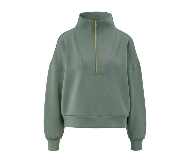 Tchibo - Premium-Troyer - Damen - Gr. M - grün