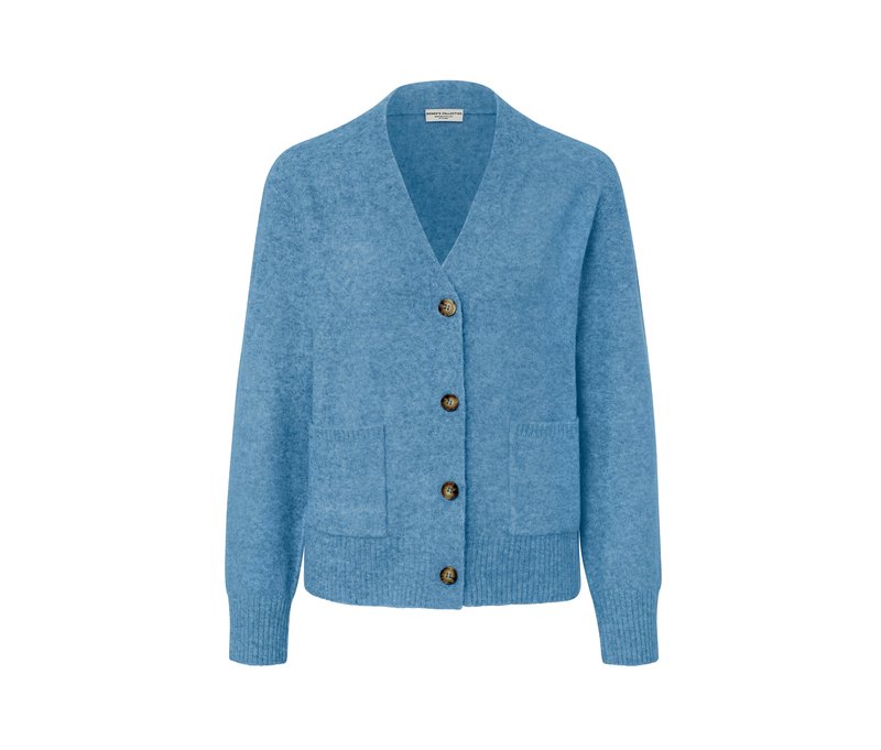 Tchibo - Strickjacke mit Wolle - Damen - Gr. L - hellblau