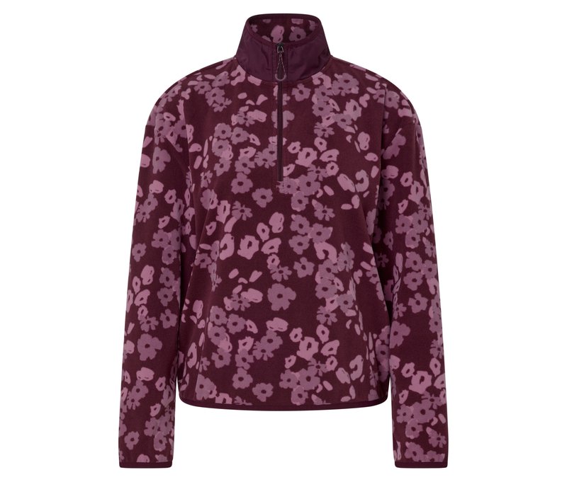 Tchibo - Fleece-Pullover - Damen - Gr. L - rosé/print