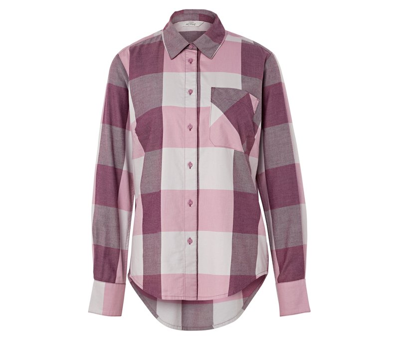 Tchibo - Karobluse - Damen - Gr. 38 - bordeaux/kariert