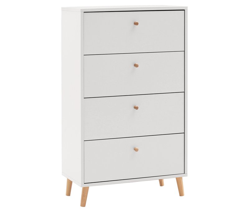 Tchibo - Kommode »Bjarne« - 60x33x101,3cm - braun - Holz / Eichenholz / Metall