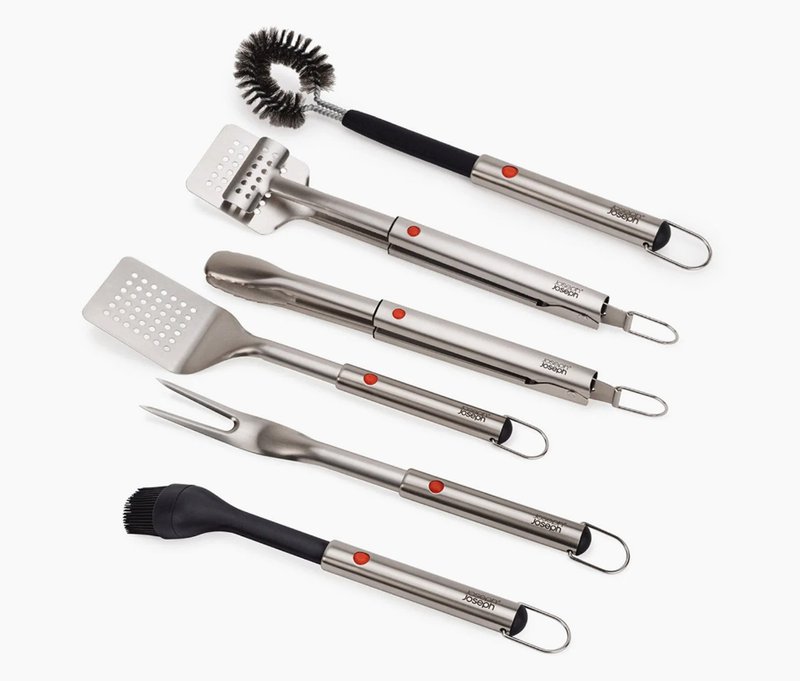 Joseph Joseph BBQ-Set - silber