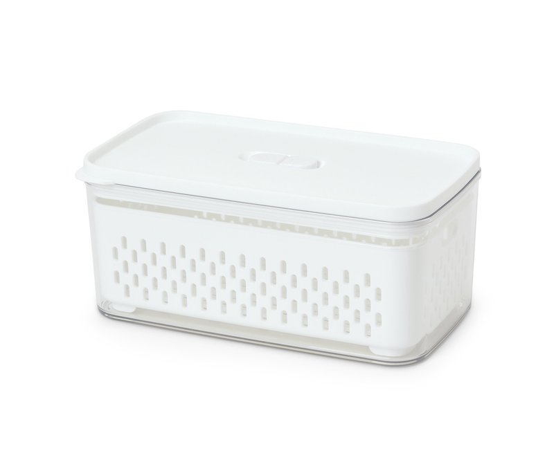 Tchibo - Frischhaltedose mit Siebeinsatz - weiß