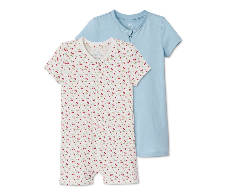 Tchibo - 2 Shorty-Pyjamas - Baby - Gr. 74/80 - weiß