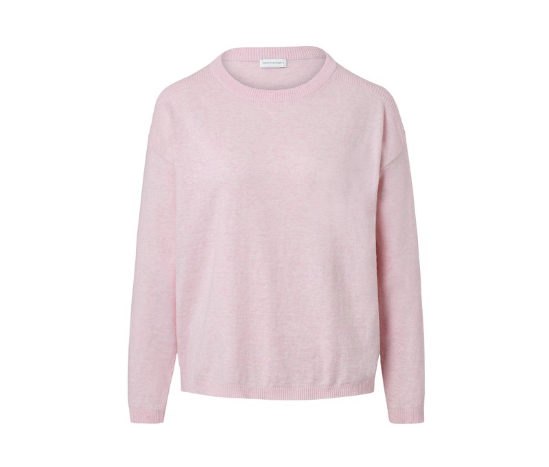 Tchibo - Feinstrickpullover mit Rippdetail - Damen - Gr. S - rosa