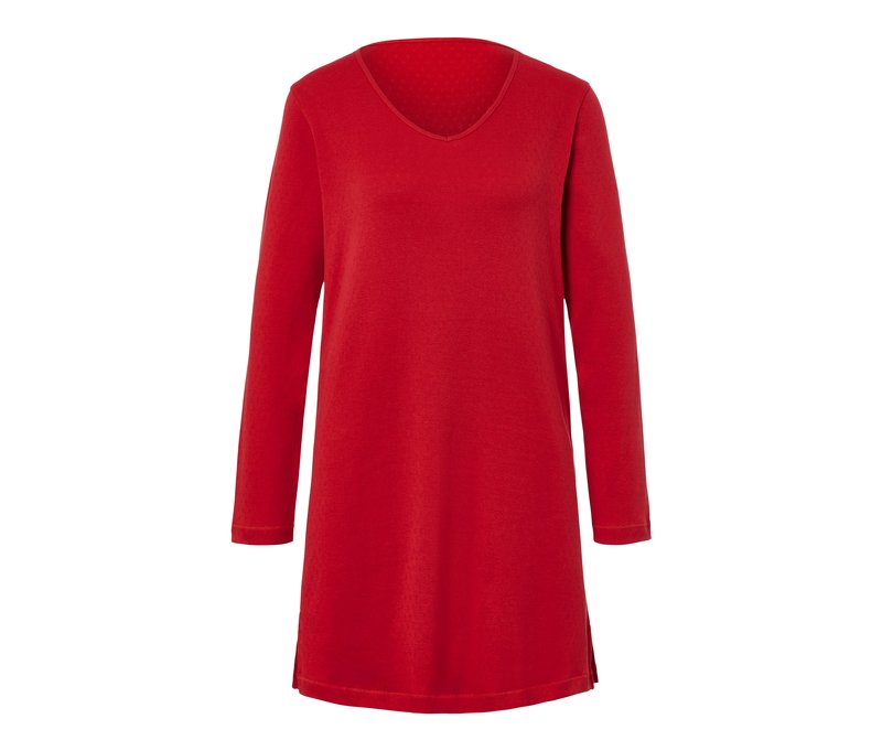 Ajour-Nachthemd - Damen - Gr. S - rot