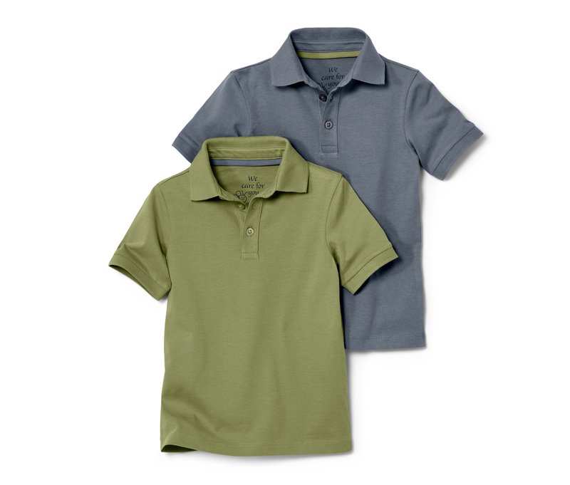 Tchibo - 2 Kleinkinder-Poloshirts - Herren - Gr. 86/92 - blau