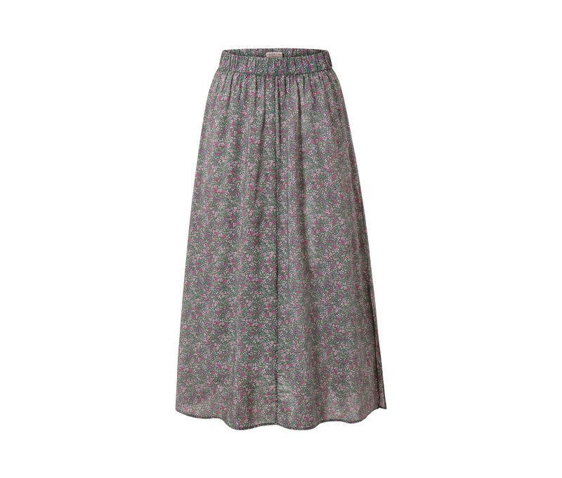 Tchibo - Floraler Midi-Rock - Damen - Gr. 36 - mehrfarbig/geblümt