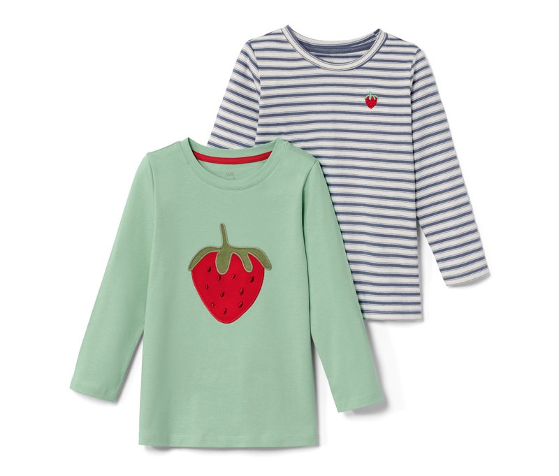 Tchibo - 2 Kleinkinder-Shirts - Herren - Gr. 86/92 - weiß