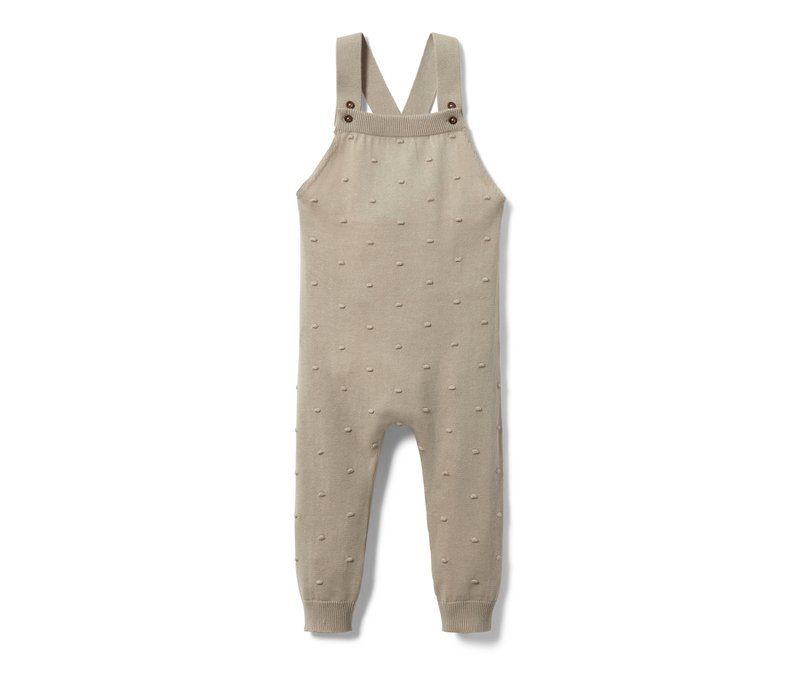 Tchibo - Baby-Strick-Latzhose - Baby - Gr. 74/80 - beige