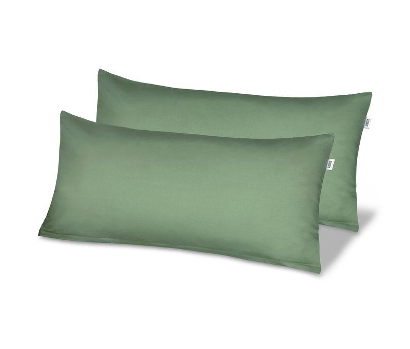 Tchibo - Schöner WOHNEN-Kollektion 2 Kopfkissenbezüge - dunkelgrün