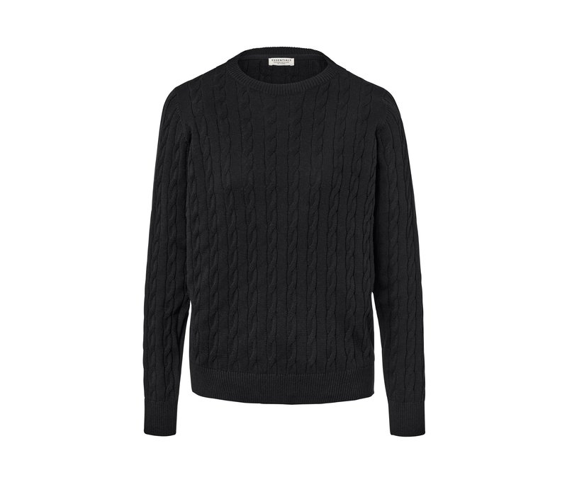 Tchibo - Zopfstrickpullover - Damen - Gr. L - schwarz