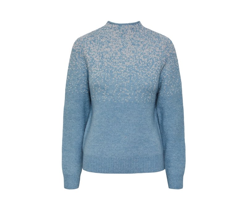 Tchibo - Pullover mit Glitzerstrick - Damen - Gr. L - silber
